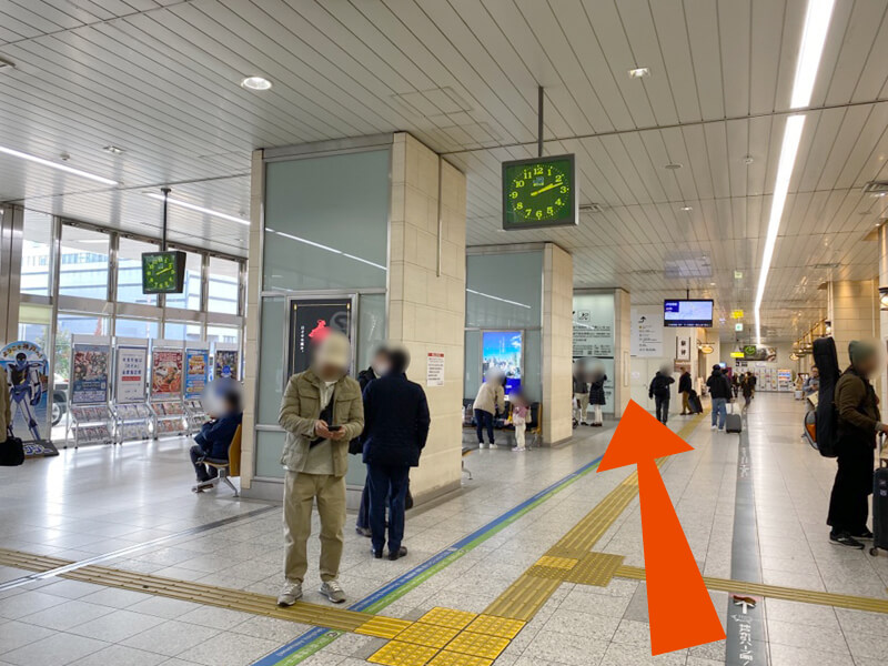 新神戸駅のシャトルバス乗り場