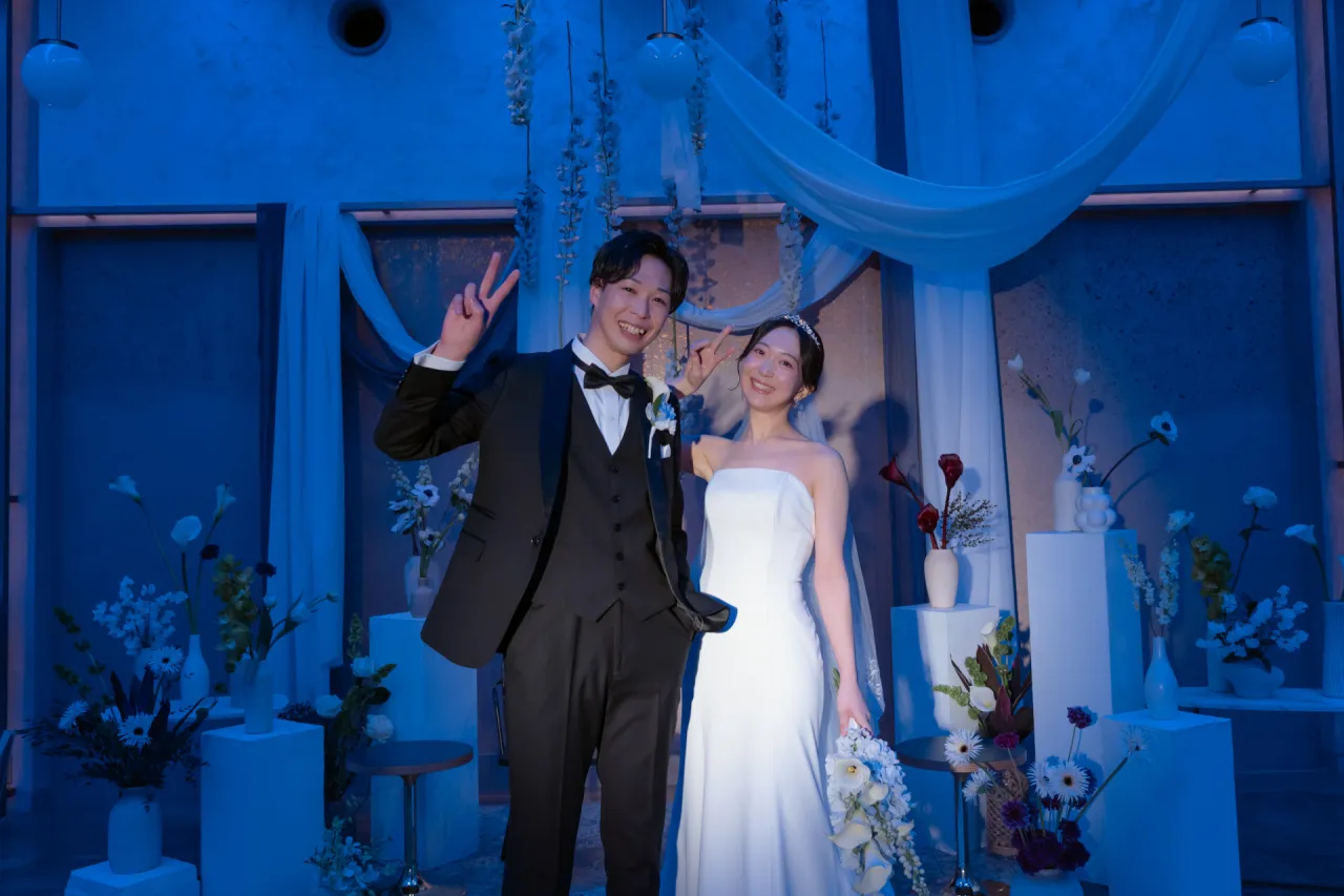 「まるで海底レストラン？！好きをいっぱい詰め込んだwedding♡」の写真