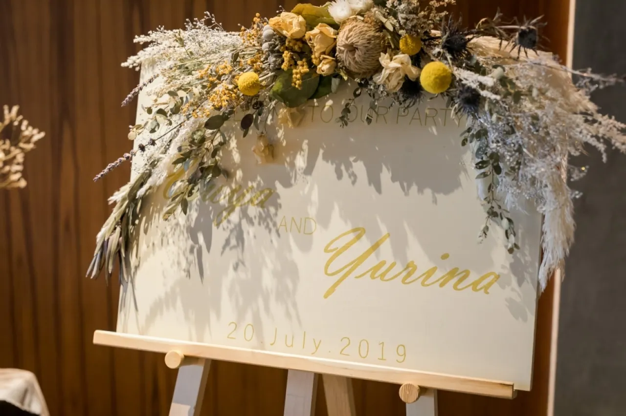 ウェルカムボードもどこに飾ってもOK!貸切ならでは☆