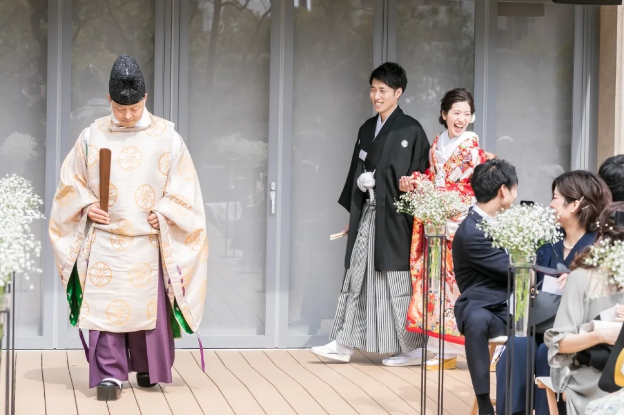 ゲストの皆様との距離も近く最高の笑顔でご登場